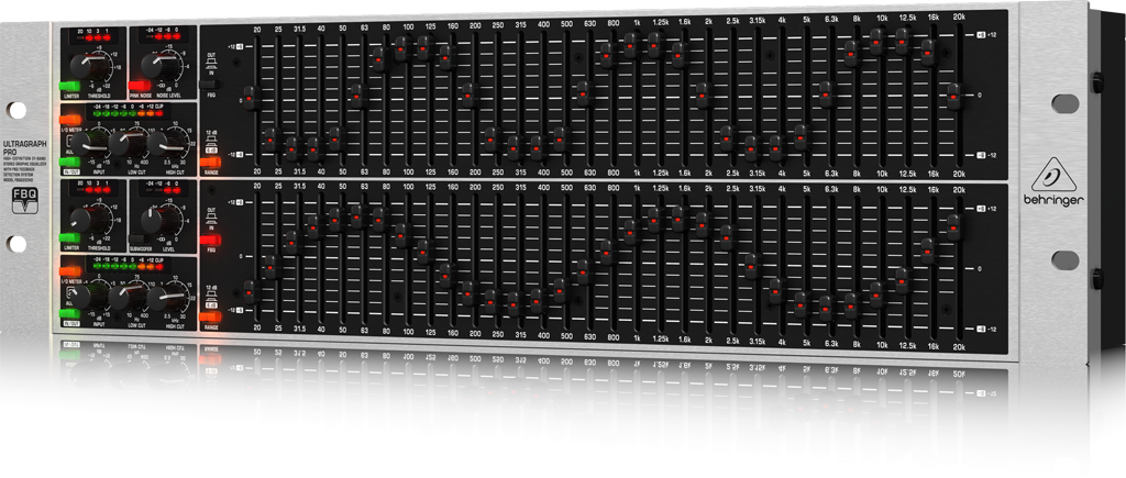 2021 ベリンガー 15バンドステレオ グラフィックイコライザー フィードバック検出機能 サブウーハー用出力搭載 ULTRAGRAPH PRO  FBQ1502HD