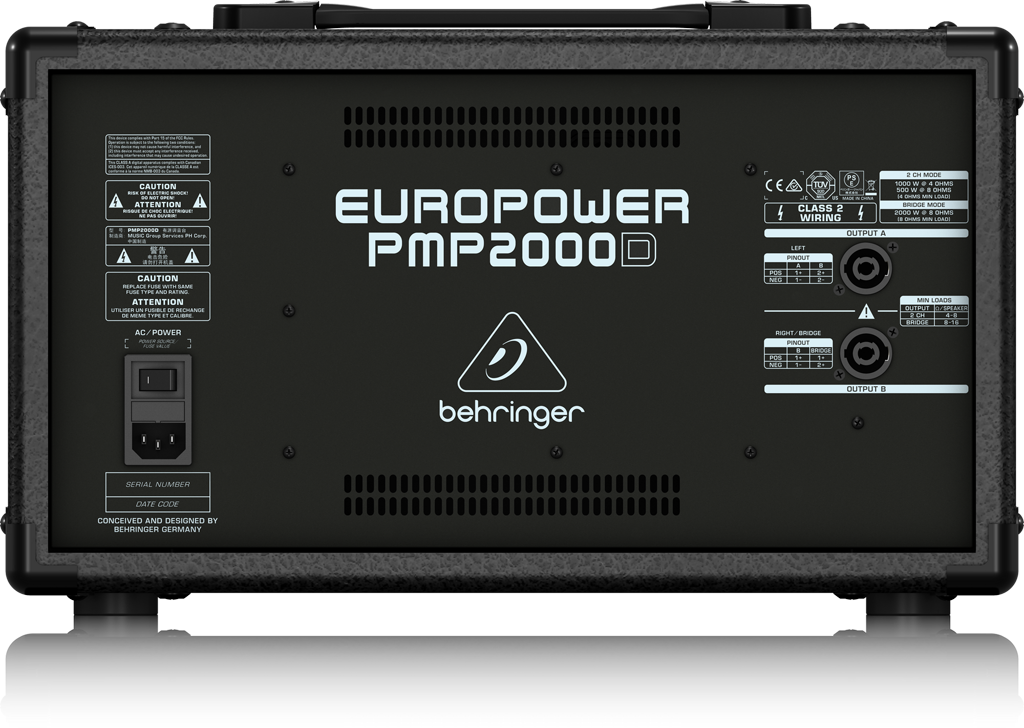 PMP2000D EUROPOWER - 製品一覧 - ベリンガー公式ホームページ