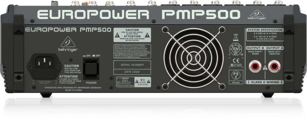 PMP500 EUROPOWER - 製品一覧 - ベリンガー公式ホームページ