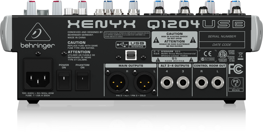 Q1204USB XENYX - 製品一覧 - ベリンガー公式ホームページ