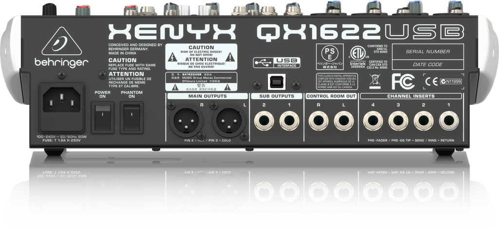 オーディオ機器 その他 QX1622USB XENYX - 製品一覧 - ベリンガー公式ホームページ
