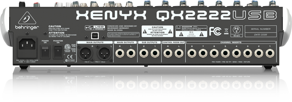 QX2222USB XENYX - 製品一覧 - ベリンガー公式ホームページ