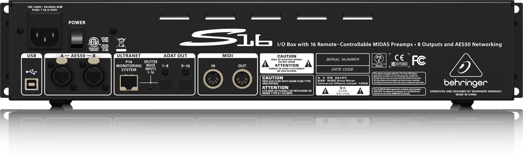 S16 - 製品一覧 - ベリンガー公式ホームページ