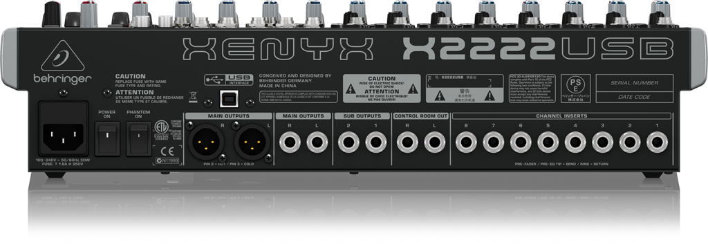 Behringer XENYX X2222USB ミキサー