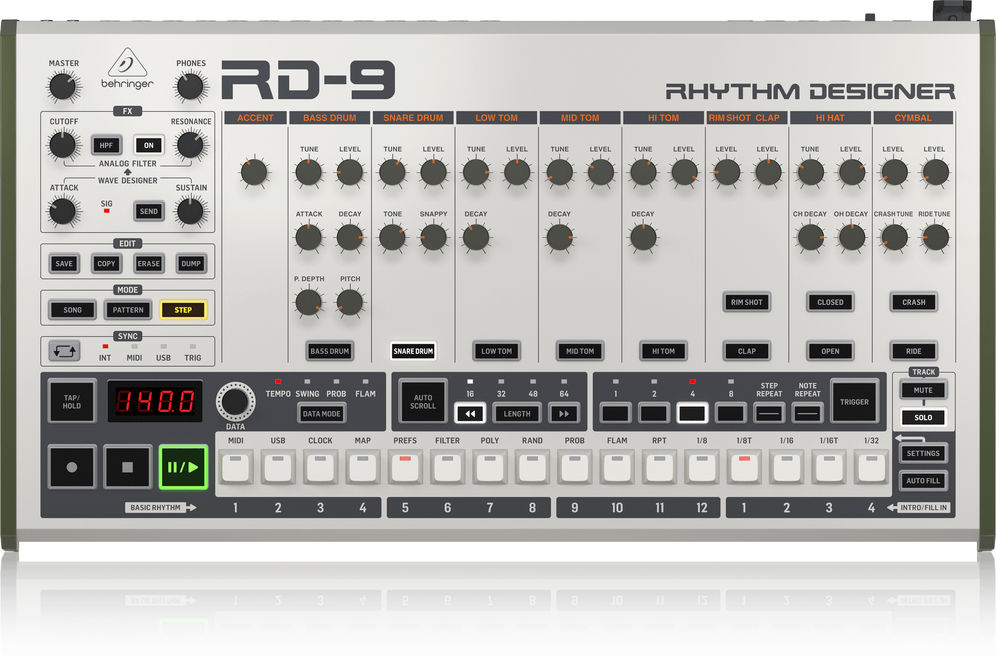 RHYTHM DESIGNER RD-9 - 製品一覧 - ベリンガー公式ホームページ