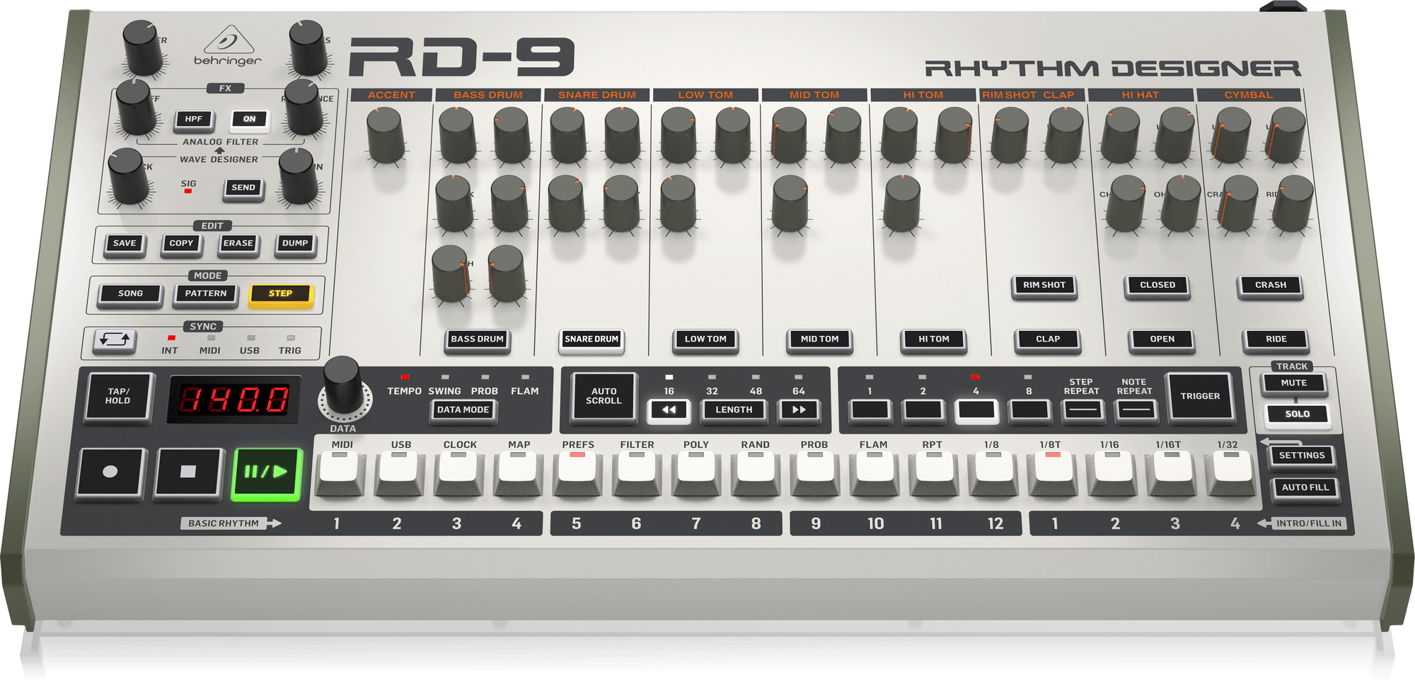 RHYTHM DESIGNER RD-9 - 製品一覧 - ベリンガー公式ホームページ