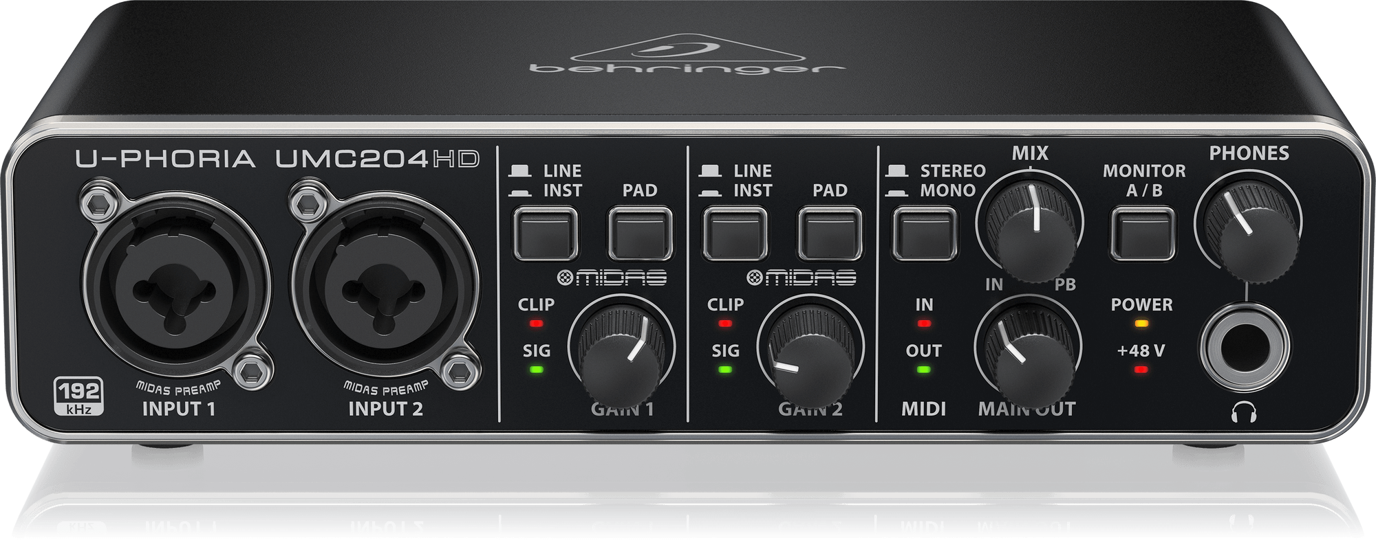 U-PHORIA UMC404HD オーディオインターフェース Behringer U-Phoria UMC404HD USB Audio Interface - Buy Behringer